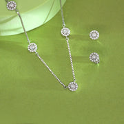 Classic Brilliance Silver Necklace Set