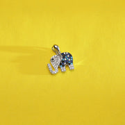 Gentle Elephant Silver Pendant