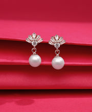 Pearl Whispers Silver Earrings