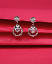Silken Shimmer Silver Earrings