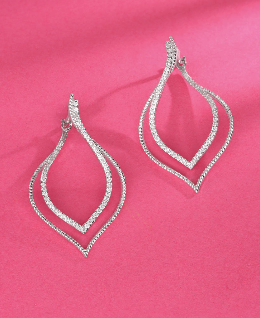 Tassle Twinkles Silver Earrings