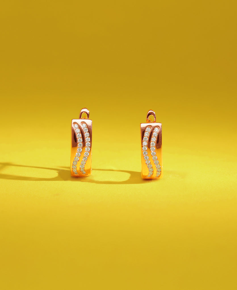 Subtle Sparkle Silver Earrings