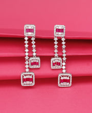 Cute Sparkle Silver Earrings