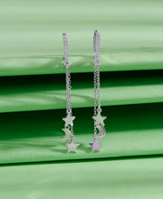 Twilight Star Latch Back Silver Earring