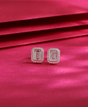Celestial Cube Silver Earring