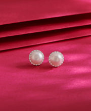 Pearl Beam Silver Earring