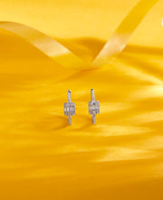 Whispering Willow Latch Back Silver Earring