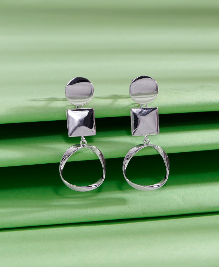 Stellar Gem Radiance Silver Earring