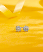 Singular Eden Push Button Silver Earring
