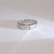 Subtle Strength Mens Silver Ring