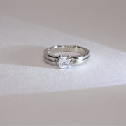 Subtle Resolve Mens Silver Ring