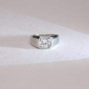 Grace and Strength Mens Silver Ring