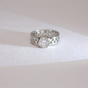 HexaBright Mens Silver Ring