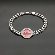 Rajmudra Mens Silver Bracelet