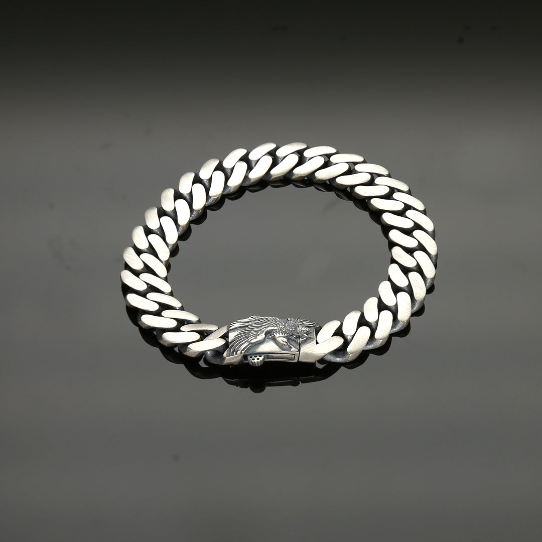 Iconic Mens Silver Bracelet