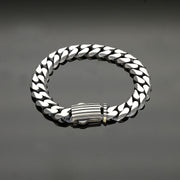 Strength Bound Mens Silver Bracelet