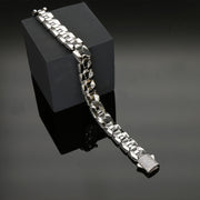 Patterns of Purpose Mens Silver Bracelet