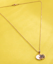 Silver Necklace With Sparkling Star With Rose Gold Finish