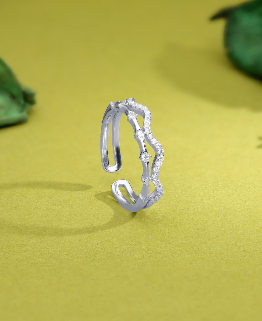 Hypnotic Art Silver Ring