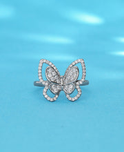 Butterfly Whimsy Silver Ring