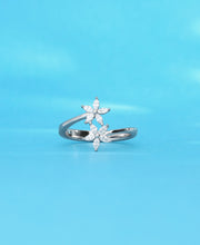 Wisteria Whirl Silver Ring