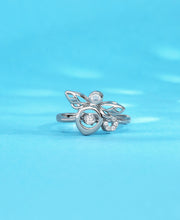 Whispering Wings Silver Ring