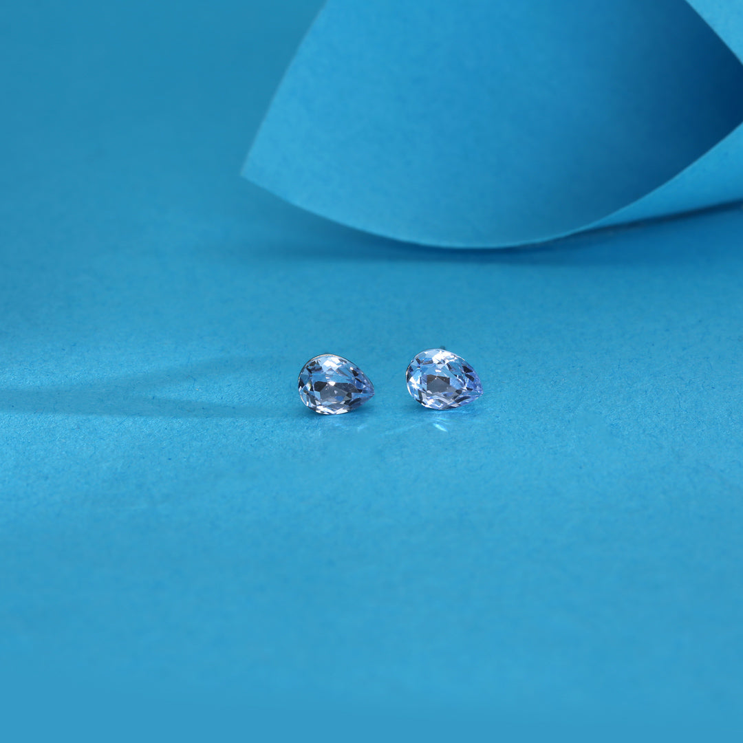 Pure Drops Silver Stud Earrings