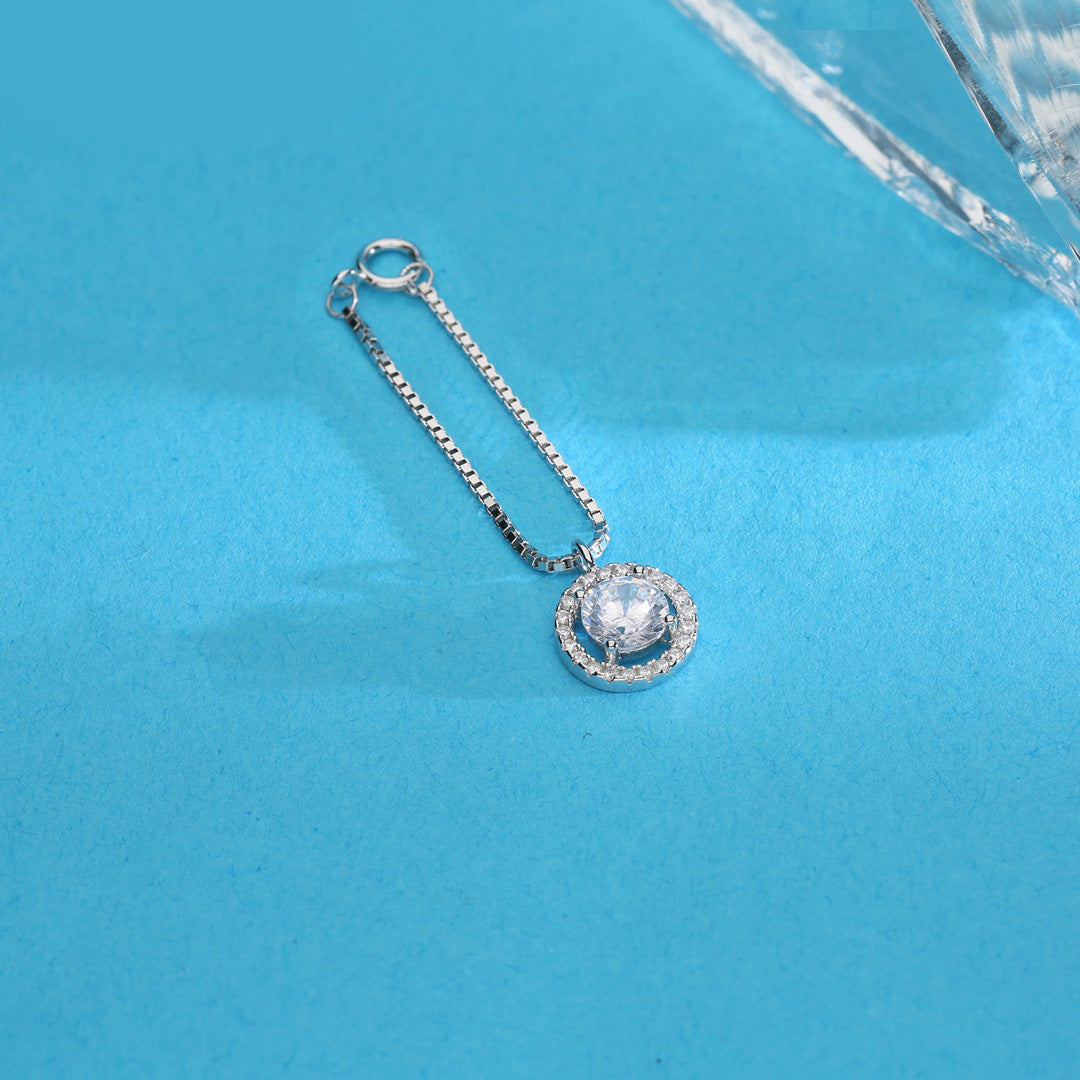 Classic Glint Silver Watch charms