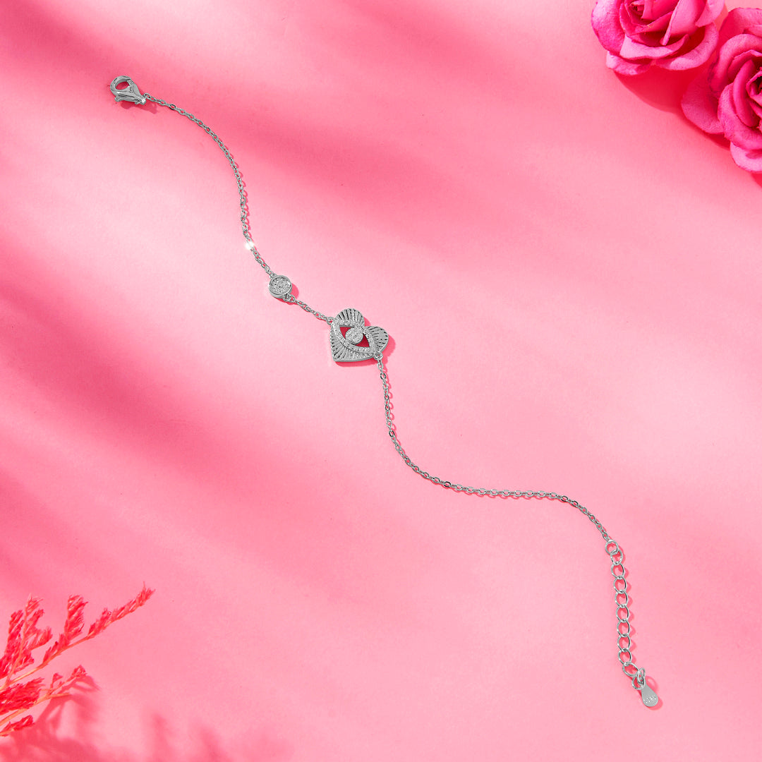 Heart of Protection Combo 925 Silver Bracelet For Woman