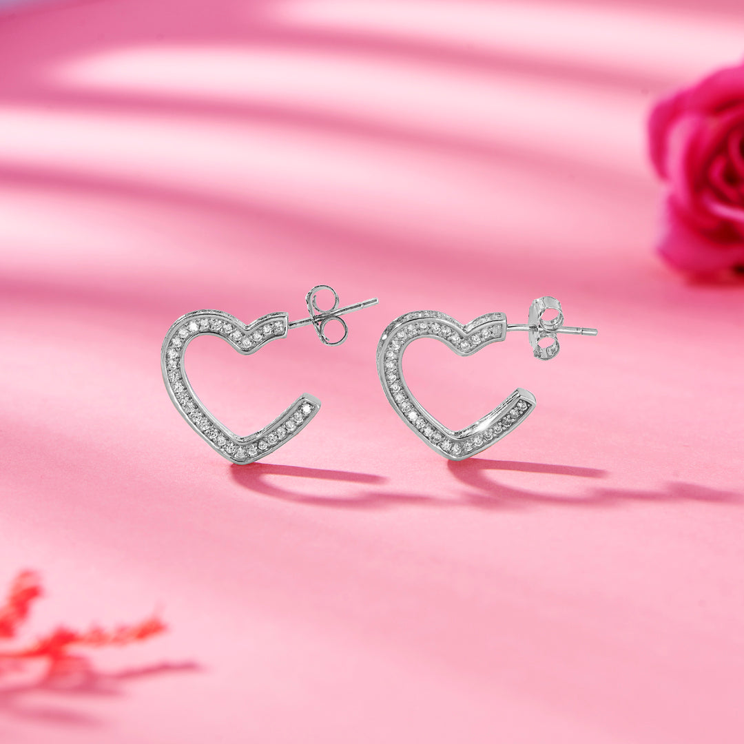 Heart’s Melody 925 Silver Earring For Woman