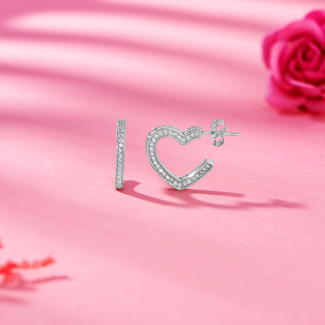 Heart’s Melody 925 Silver Earring For Woman