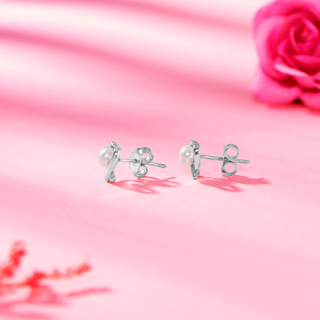 Heart of Pearl 925 Silver Earring For Woman