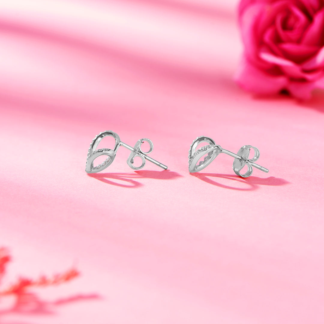 Whispering Valentine 925 Silver Earring For Woman