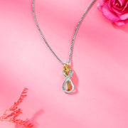 Valentine’s Infinity 925 Silver Necklace For Woman