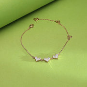 Triple Triads Flexible Silver Bracelets