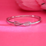 Infinity Oval Silver Bracelets