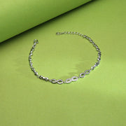Infinite Charm Flexible Silver Bracelets